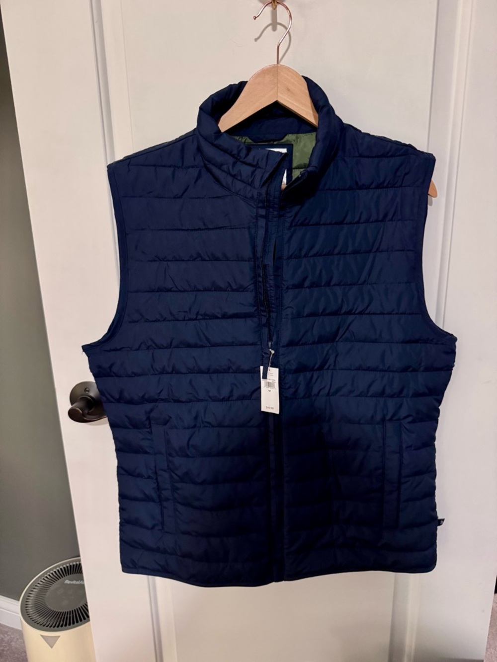 GAP Men's Navy Quilted Puffer Vest NWT